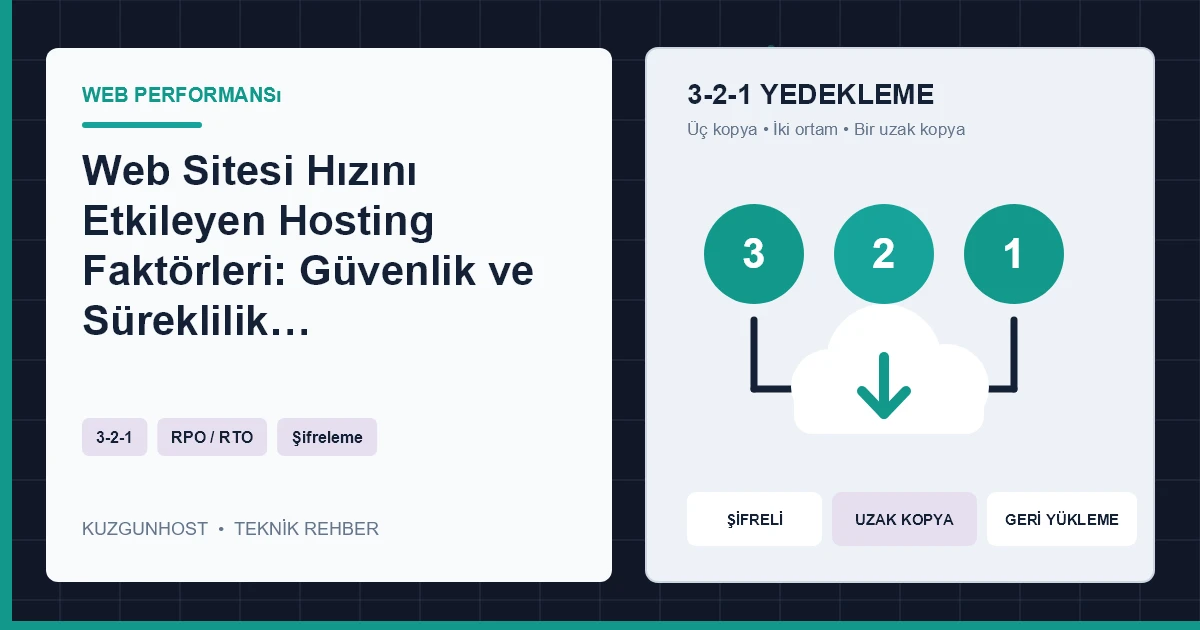 Web sitesi performansı ve hosting altyapısı
