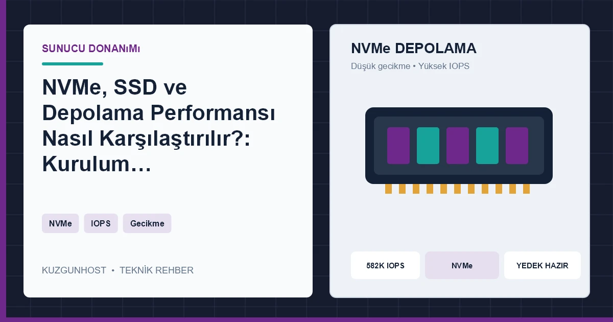 NVMe ve sunucu depolama altyapısı
