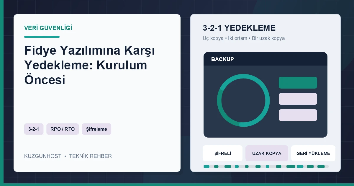 Değiştirilemez bulut yedeği ve fidye yazılımı sonrası kontrollü geri yükleme altyapısı