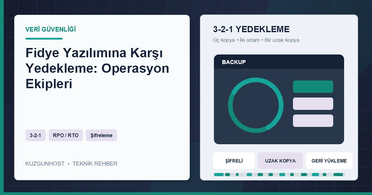 Değiştirilemez bulut yedeği ve fidye yazılımı sonrası kontrollü geri yükleme altyapısı