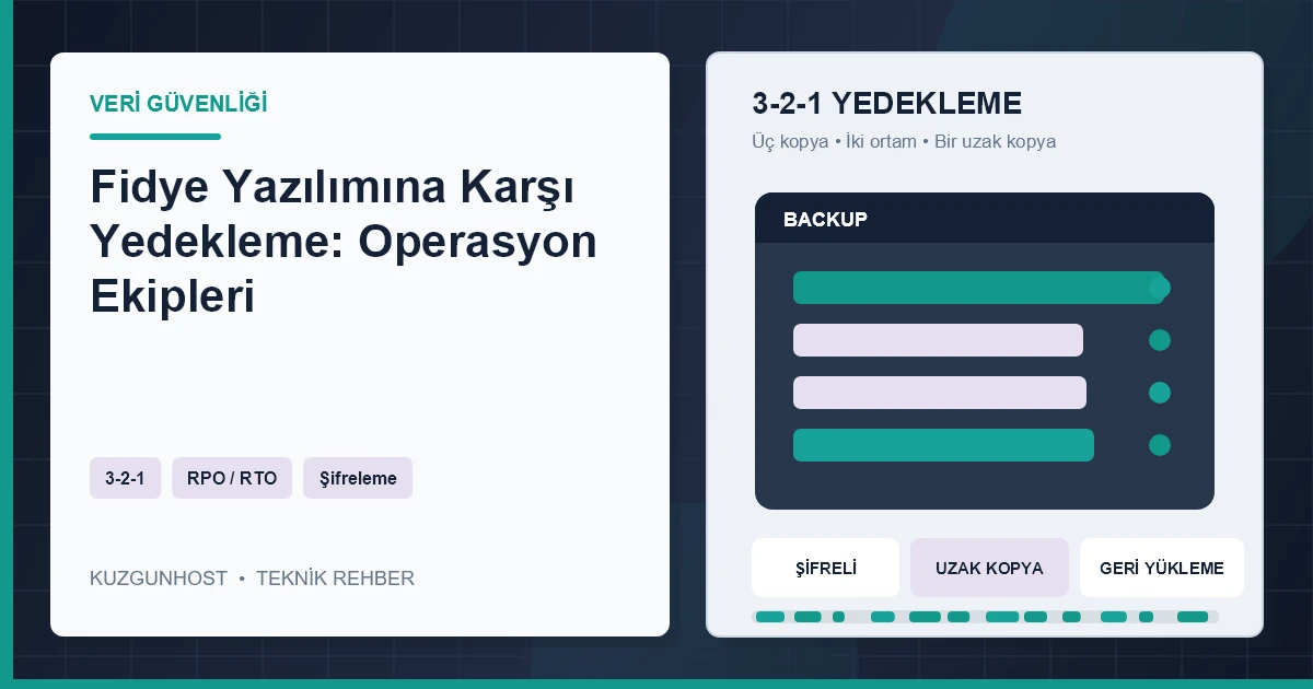 Değiştirilemez bulut yedeği ve fidye yazılımı sonrası kontrollü geri yükleme altyapısı