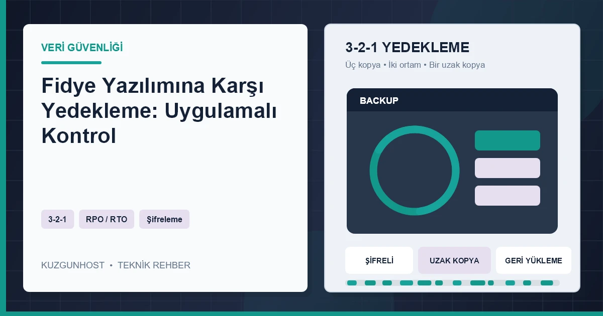 Değiştirilemez bulut yedeği ve fidye yazılımı sonrası kontrollü geri yükleme altyapısı