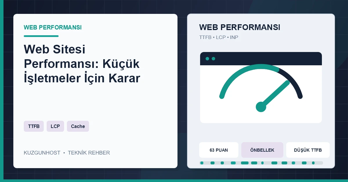 Web performansı ölçümleri ve hosting sunucuları